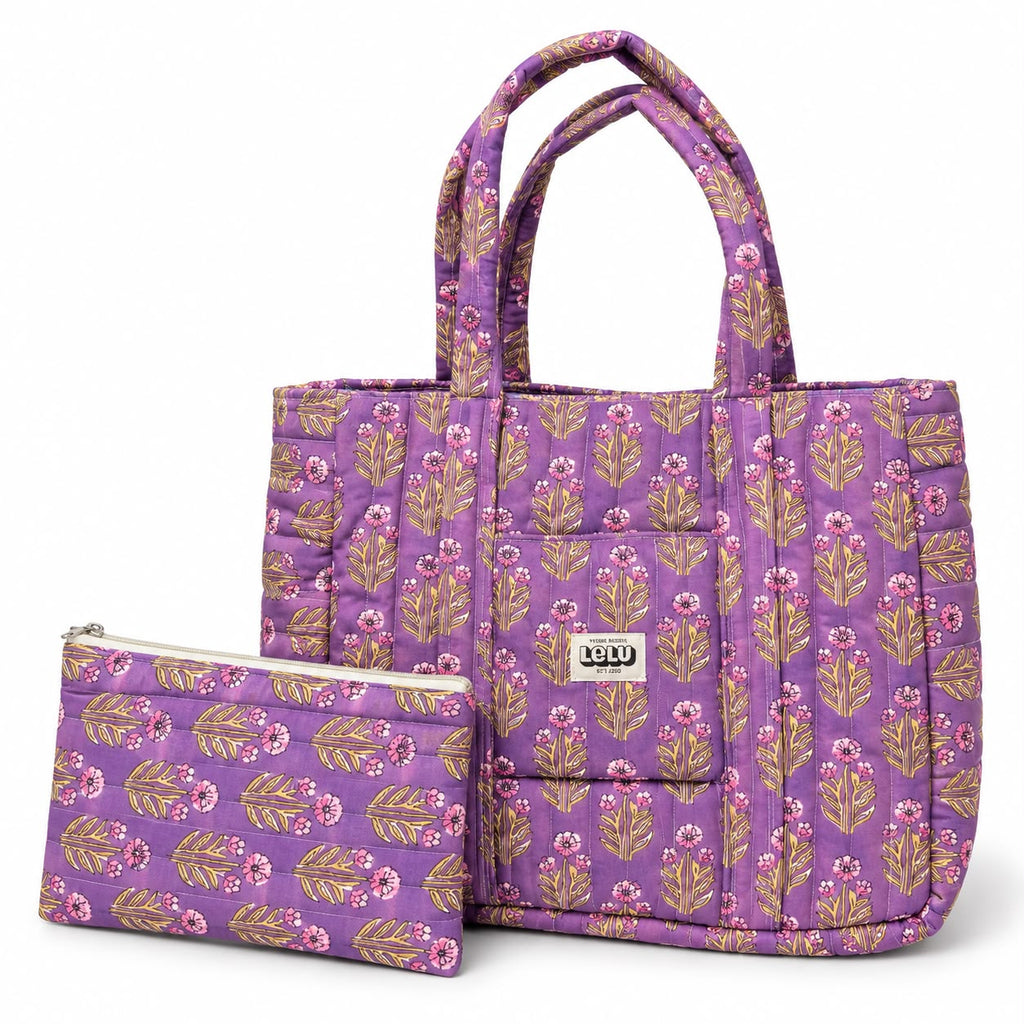 Patchwork Bag - Purple