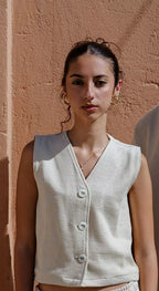 Vest mono set