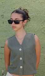 Vest mono set