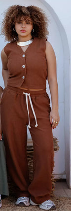 Vest mono set