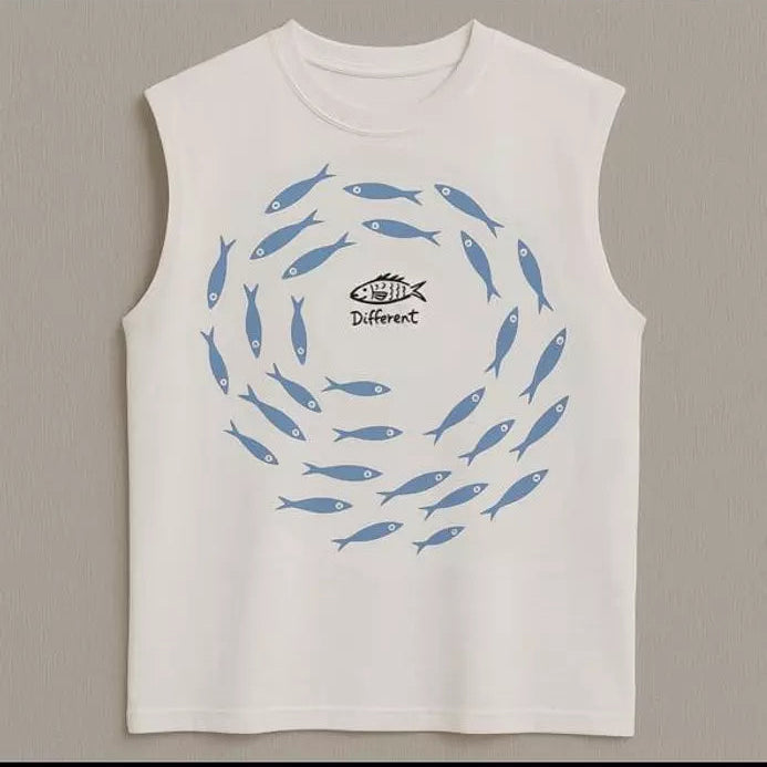 Magic fish sleeveless